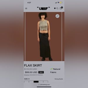 UNIF “Flax Skirt”